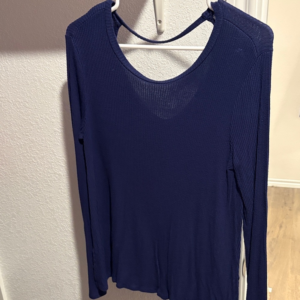 Aeropostale Deep Blue Long Sleeve Tee